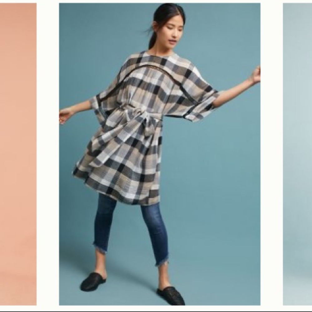 Plaid Anthropologie Dress